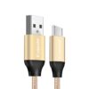 Ladekabel Micro-USB, 3m, rund, Farbe Gold