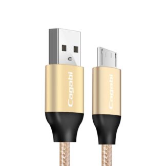 Ladekabel Micro-USB, 3m, rund, Farbe Gold