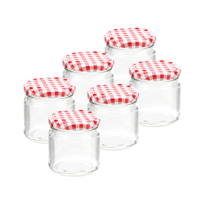 Einmachglas 210ml rund 6er Set