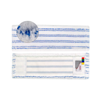 Premium PRO Mikrofasermopp 40cm weiss/ blau