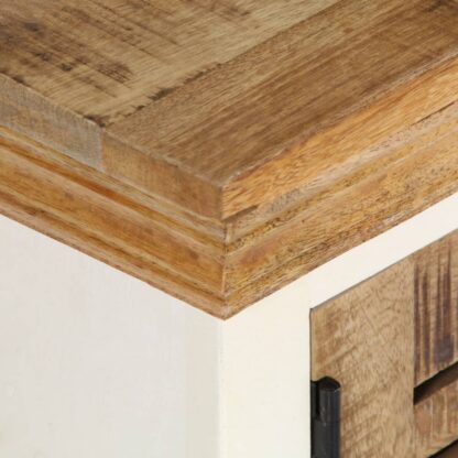 TV-Schrank 118 x 30 x 40 cm Massivholz Mango - Image 4