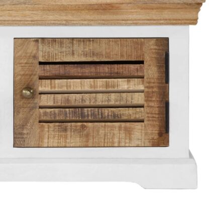 TV-Schrank 118 x 30 x 40 cm Massivholz Mango - Image 6