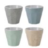 Espressotasse Porzellan 4er Set 90 ml Speckle