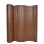 Sichtschutzmatte PVC 400 x 200 cm braun