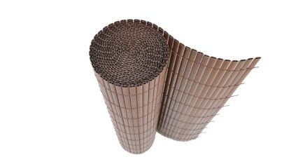 Sichtschutzmatte PVC 400 x 200 cm braun - Image 2