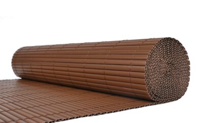Sichtschutzmatte PVC 400 x 200 cm braun - Image 3