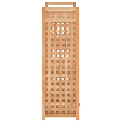 Schuhregal mit Schublade 70x27x81 cm Massivholz Nussbaum - Image 6