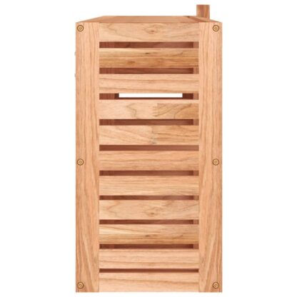 Spiegelschrank 80x17x34 cm Massivholz Nussbaum - Image 5