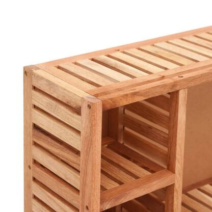 Spiegelschrank 80x17x34 cm Massivholz Nussbaum - Image 6