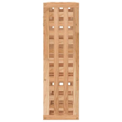 Wandregal 49x15x49 cm Massivholz Nussbaum - Image 4