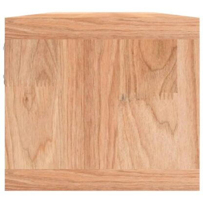 Wandregal mit Körben 62x18x16 cm Massivholz Nussbaum - Image 4