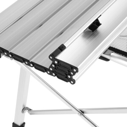 Campingtisch klappbar DOLF 90 x 51 cm silber - Image 4