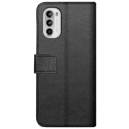 Just in Case Pu-Leder Book Hülle Schwarz Motorola Moto G82 - Image 2