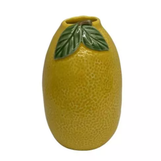 Deko Vase "Lemon" aus Keramik  Farbe: Gelb  D:10cm H: 16.5cm [4 Stk.]