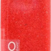 Dekosand 0.5mm rot - Flasche eckig  Inhalt: 825gramm/ 550ml  Deckel: silber [6 Stk.]