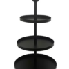 Etagere aus Metall  mit 3 Etagen  in Schwarz [4 Stk.]