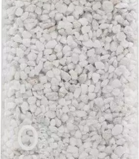 Granulat 2-3mm weiss - Flasche eckig  Inhalt: 825gramm / 550ml  Deckel: silber [6 Stk.]