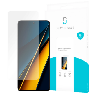 Just in Case Gehärtetes Glas Clear Displayschutzfolie Poco X6 Pro