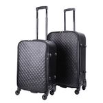 Reisekoffer Leder ODA 2er Set schwarz