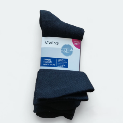 Damen Socken mit Komfortbund 6er Pack