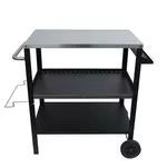 Grill Beistelltisch 104 x 51 x 89 cm schwarz