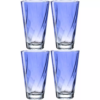 Leonardo Trinkglas Twist 300 ml, 4 Stück, Blau