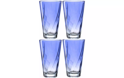 Leonardo Trinkglas Twist 300 ml, 4 Stück, Blau