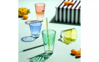 Leonardo Trinkglas Twist 300 ml, 4 Stück, Türkis - Image 4