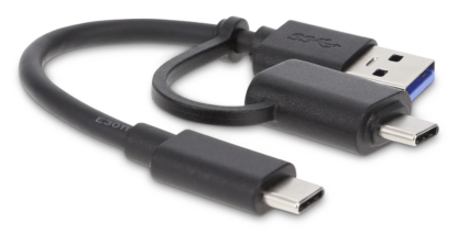 LMP 2-in-1 USB-C to USB-A & USB-C Datenkabel 15 cm - Image 3