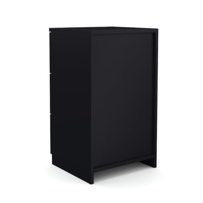 Nachttisch FORTE mit 3 Schubladen schwarz - Image 5