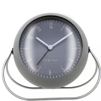 NeXtime Klassischer Wecker Bubble Grau