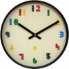 NeXtime Wanduhr Bit Ø 35 cm, Mehrfarbig