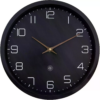 NeXtime Wanduhr Eco Ø 30 cm, Schwarz
