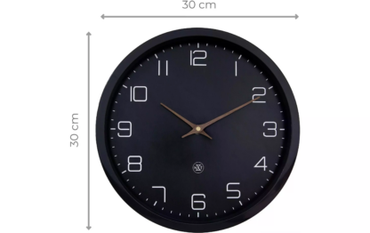 NeXtime Wanduhr Eco Ø 30 cm, Schwarz - Image 4