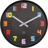 NeXtime Wanduhr Game Ø 35 cm, Mehrfarbig