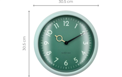 NeXtime Wanduhr Golden Hour Ø 30.5 cm, Blaugrün - Image 6