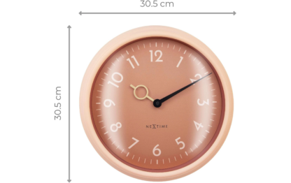 NeXtime Wanduhr Golden Hour Ø 30.5 cm, Pfirsich - Image 6