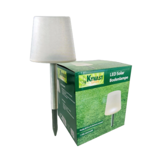 Solarlampe mit weissem Schirm