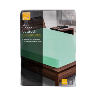 Spannbetttuch Jersey 180x200cm mint