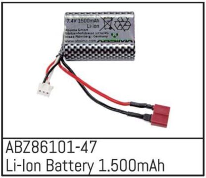 Li-Ion Batterie 7,4V 1.500mAh - Mini AMT (T-Plug)