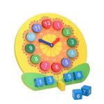 Holzspielzeug Lernspiel Uhr 20-teilig