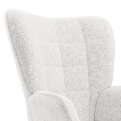 Sessel mit Hocker TEDDY weiss - Image 9