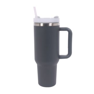 Thermobecher mit Strohhalm 1.1L anthrazit