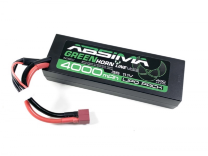 Stick Pack LiPo 11.1V-50C 4000 Hardcase Greenhorn V2 Low Profile (T-Plug)