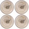 Leonardo Frühstücks- & Dessertteller Alabastro Ø 18 cm, 4 Stück,Beige