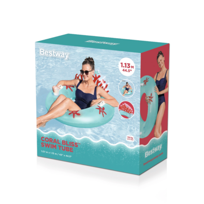 Schwimmring mit Rückenlehne Coral Bliss 97 cm - Image 12