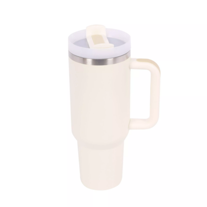 Thermobecher mit Strohhalm 1.1L creme - Image 4