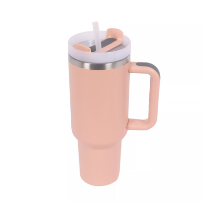 Thermobecher mit Strohhalm 1.1L rosa - Image 2