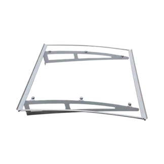 Vordach 135x100 cm Polycarbonat transparent