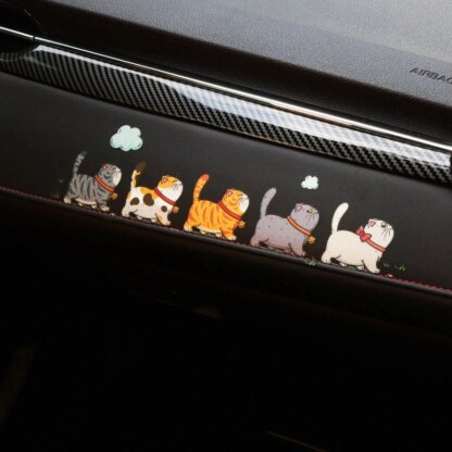 Katzen Auto-Sticker Set, 5-teilig - Image 4